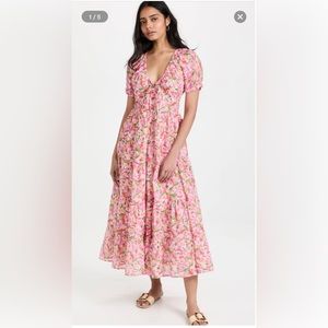 Banjanan Norma Dress in mini bloom rose